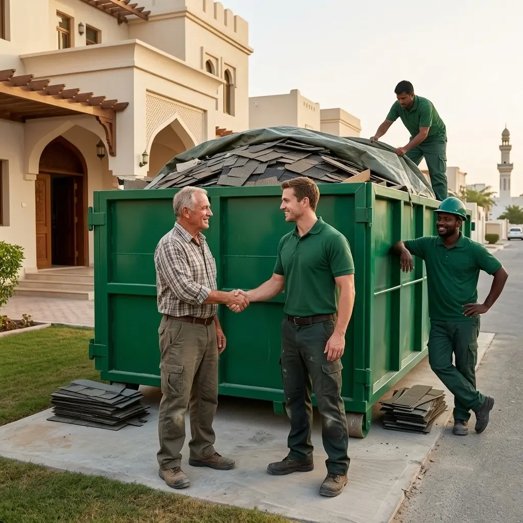roofing shingle dumpster rental Tyler TX tear-off cleanup